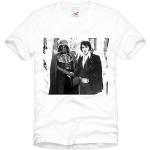 style3 Darth Vader meets Elvis Mens T-Shirt Star Wars, size:3XL;Color:White