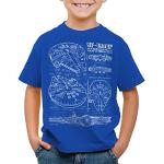 Poikien Siniset Koon 104 Star Wars Millennium Falcon Printti-t-paidat verkkokaupasta Amazon 