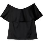 Naisten Mustat Koon 4 XL Stylein Röyhelö Off-shoulder Satiinipuserot 