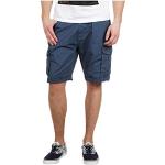 Sublevel shorts bermuda short with belt, Color:Middle Blue;Size pants:31