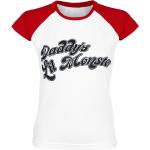 Suicide Squad T-paita - Daddy's Lil' Monster - S- XXL - varten Naiset - Valkoinen-punainen