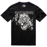 Miesten Mustat Brandit Iron Maiden Bändi-t-paidat 