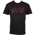 Miesten Tummanharmaat Klassiset Koon S AMPLIFIED AC/DC Metalliset Puuvillalogo-t-paidat 