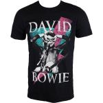 Miesten Mustat Koon M David Bowie Metalliset Puuvillabändi-t-paidat alennuksella 