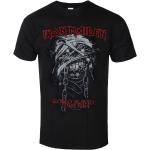 Miesten Mustat Koon L Iron Maiden Metalliset Puuvillabändi-t-paidat 