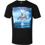Miesten Mustat Koon L Iron Maiden Metalliset Puuvillabändi-t-paidat 