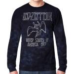 t-paita metalli miesten Led Zeppelin - USA TOUR &apos;77 - LIQUID BLUE - 12814