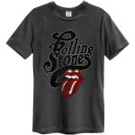 Miesten Tummanharmaat Koon XS AMPLIFIED The Rolling Stones Metalliset Puuvillabändi-t-paidat 