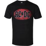 Miesten Mustat Vintage-tyyliset Koon L AC/DC Logo-t-paidat 