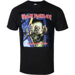 Miesten Mustat Koon L Iron Maiden Puuvillabändi-t-paidat 
