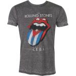Miesten Harmaat Casual-tyyliset Polyesteriset Koon XL The Rolling Stones Bändi-t-paidat 