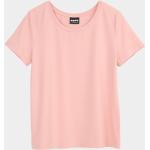 Kotimaiset Naisten Vaaleanpunaiset Yksiväriset Koon XS Papu O -kaula-aukkoiset O-aukkoiset t-paidat 