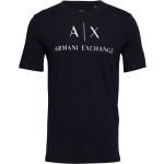 Miesten Laivastonsiniset Lyhythihaiset Armani Exchange Lyhythihaiset t-paidat alennuksella 