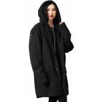 Naisten Mustat Puuvillaiset Koon 4 XL Hupulliset Plus-koon hupulliset takit 