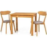 Tammi ruokapöytä Len22 90x65 cm + 2 tuolia Irma harmaa