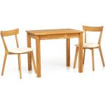 Tammi ruokapöytä Len23 90x65 cm + 2 tuolia Viola beige