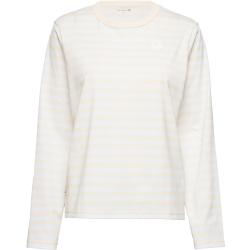 Tasaraita Relaxed Longsleeve Shirt T-shirts & Tops Long-sleeved Valkoinen Marimekko