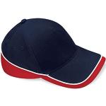 Beechfield Teamwear Competition Cap in Navy / red