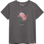 Tentree W Monarch Botanical T-shirt - Granite Grey Heather/cloud Whi - Naiset - M - Partioaitta