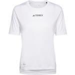 W Mt Tee Sport T-shirts & Tops Short-sleeved White Adidas Terrex