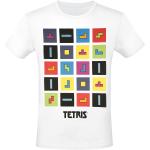 Tetris - Fun T-paita - Color Blocks - S- 3XL - varten Miehet - Valkoinen