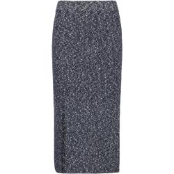 Texture Nep Pencil Skirt Polvipituinen Hame Blue Tommy Hilfiger