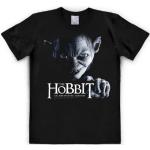 The Hobbit T-Shirt - Hobbit Shirt - Gollum Short Sleeve - LOGOSHIRT Crew Neck T-Shirt - black - Licensed original design - High quality, Size L