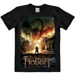 Logoshirt® Hobbit I Die Schlacht Der Fünf Heere I T-Shirt Print I Damen & Herren I kurzärmlig I schwarz I Lizenziertes Originaldesign I Größe L