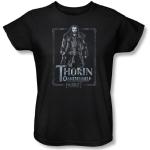 The Hobbit - Womens Thorin Stare T-Shirt In Black, Large, Black