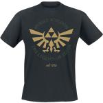 The Legend Of Zelda - gaming T-paita - Hyrule Crest - S- XXL - varten Miehet - Musta