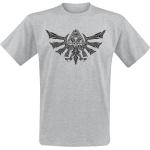 The Legend Of Zelda - gaming T-paita - Hyrule Tribal - S- XXL - varten Miehet - Sävytetty harmaa