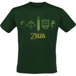 The Legend Of Zelda - gaming T-paita - Quest Essentials - S- XXL - varten Miehet - Vihreä