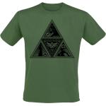 The Legend Of Zelda - gaming T-paita - Triforce - S- XXL - varten Miehet - Tummanvihreä