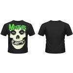 The Misfits - Glow Jurek Skull Adult T-Shirt In Black, Small, Black