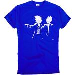 "The & RICCHI Men's ball Son Goku Pulp Fiction Shirt ball in Different Colours - Blue - Medium