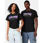 Thrasher T-Paita - Outlined - Musta - Male - S