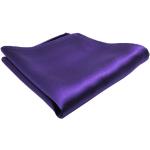 TigerTie Woven Designer Satin Silk Pocket Square Plain 100% Silk, purple lilac
