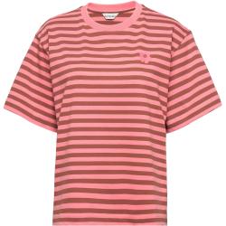 Tildra Tasaraita Unikko T-Shirt T-shirts & Tops Short-sleeved Vaaleanpunainen Marimekko