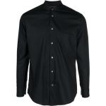 Tintoria Mattei band-collar cotton shirt - Black