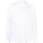 Tintoria Mattei cutaway collar linen shirt - White