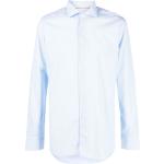 Tintoria Mattei long-sleeved cotton shirt - Blue