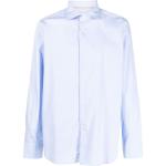 Tintoria Mattei spread-collar long-sleeve shirt - Blue