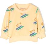 Tiny Cottons logo-print terry sweatshirt - Yellow