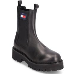 Tjw Urban Chelsea Shoes Boots Ankle Boots Ankle Boots Flat Heel Black Tommy Hilfiger