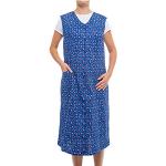 Tobeni Women's Long Cotton Apron Dress with Zip (5703) - Design 32, size: 46