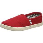 Toms Classic Canvas Red Kids Trainers Size 38 EU