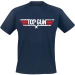 Miesten Laivastonsiniset Koon L Lyhythihaiset Top Gun Top Gun O -kaula-aukkoiset Puuvillalogo-t-paidat 