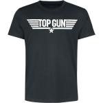 Miesten Mustat Koon 3 XL Lyhythihaiset Top Gun Top Gun O -kaula-aukkoiset Puuvillalogo-t-paidat 