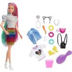 "Totally Hair Leopard Rainbow Hair Doll Toys Dolls & Accessories Dolls Multi/patterned Barbie"