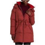 Naisten Punaiset Puuvillaiset Koon XL Hupulliset Kestävän muodin Pitkät takit alennuksella 